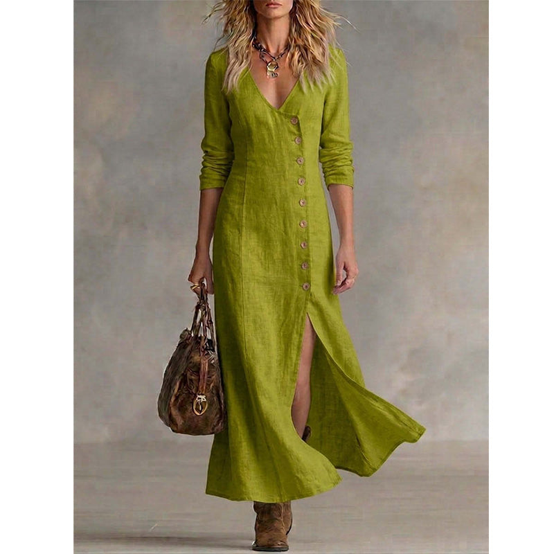 Oceane - Vintage Midi Shirt Dress