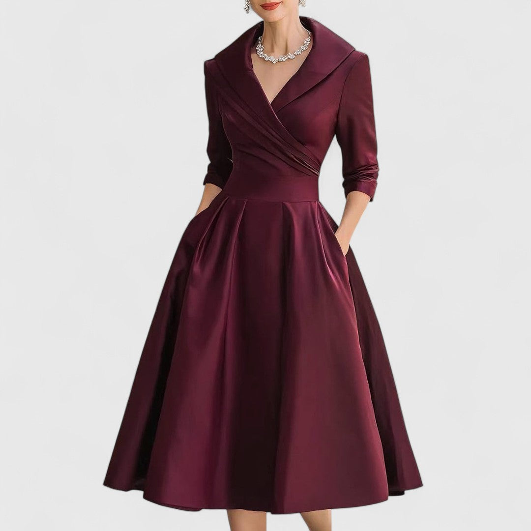 Manon - V-Neck Midi Dress