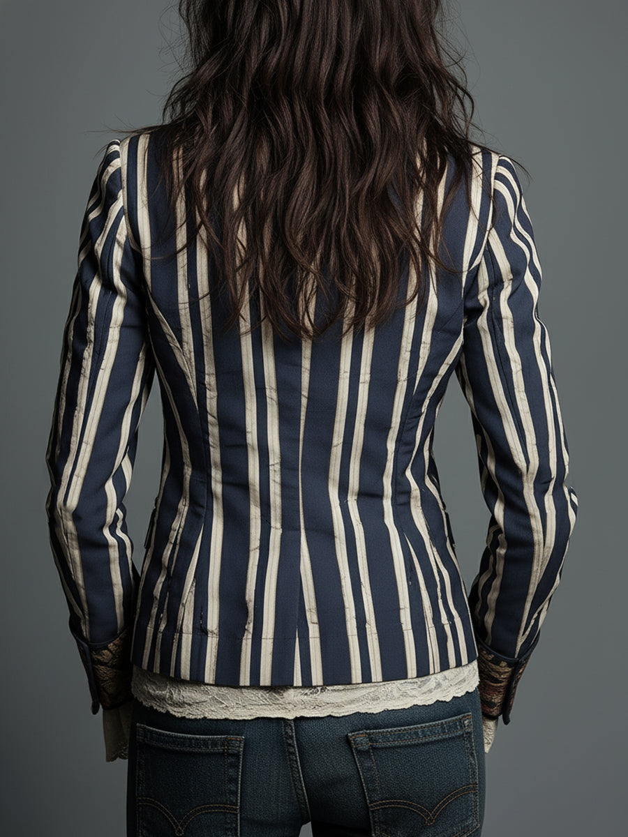 Avenorix - Bohemian Floral Blazer