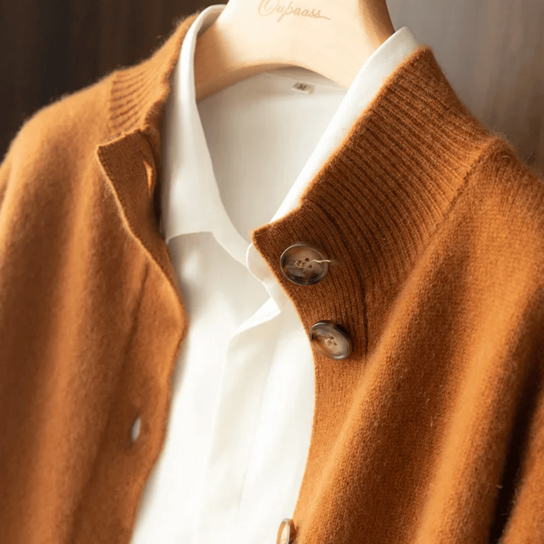 Celeste | Chic High-Neck Cardigan