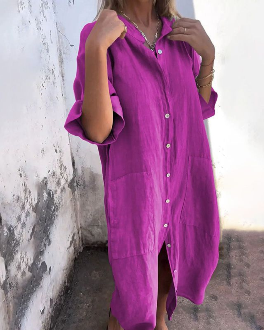 Camille - Oversized Shirt Dress