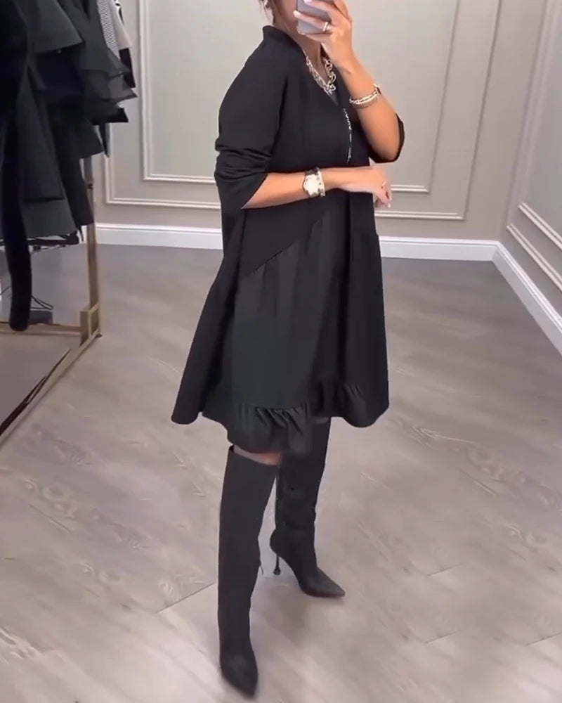 Coralie - A-Line V-Neck Dress