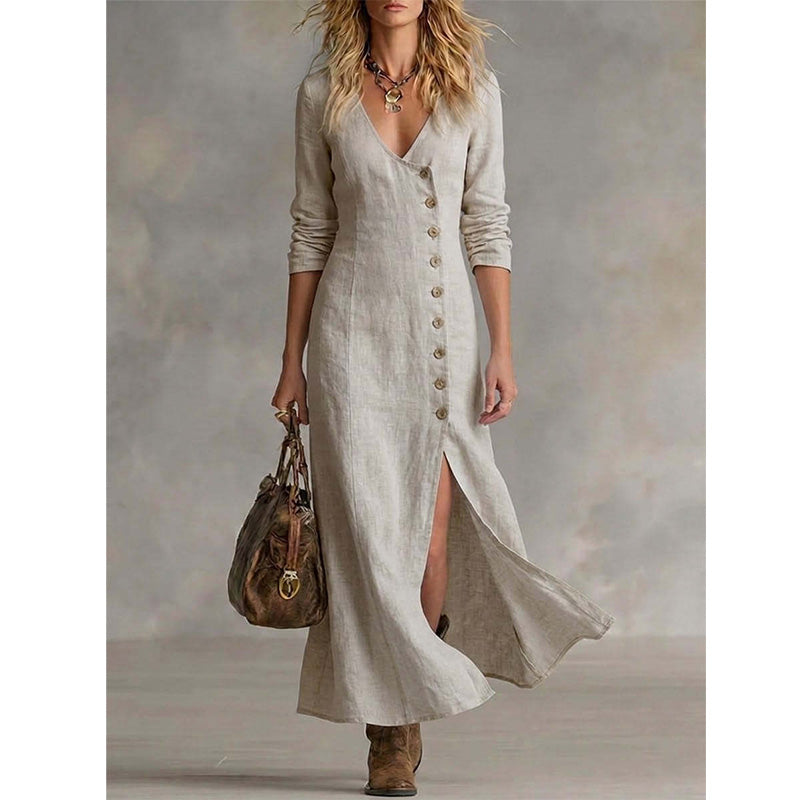 Oceane - Vintage Midi Shirt Dress