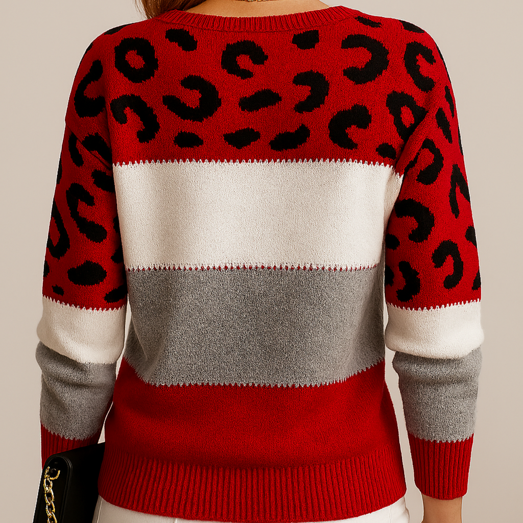 Cheyenne - Trendy Chic Patterned Sweater