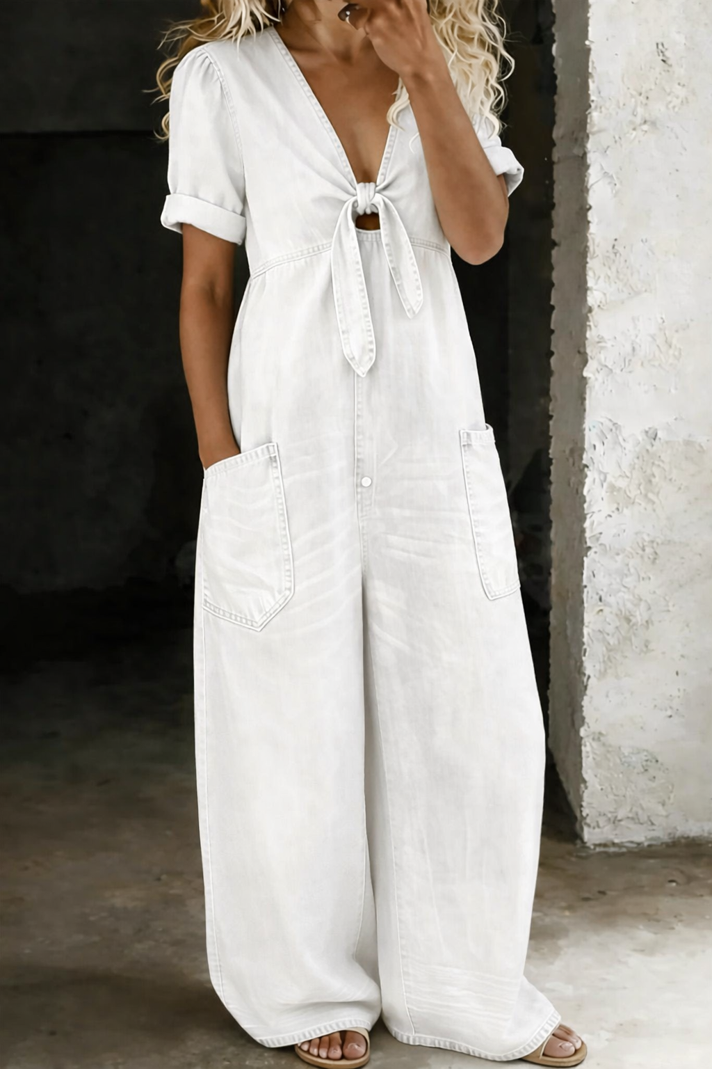 Maya - V-Neck Jumpsuit