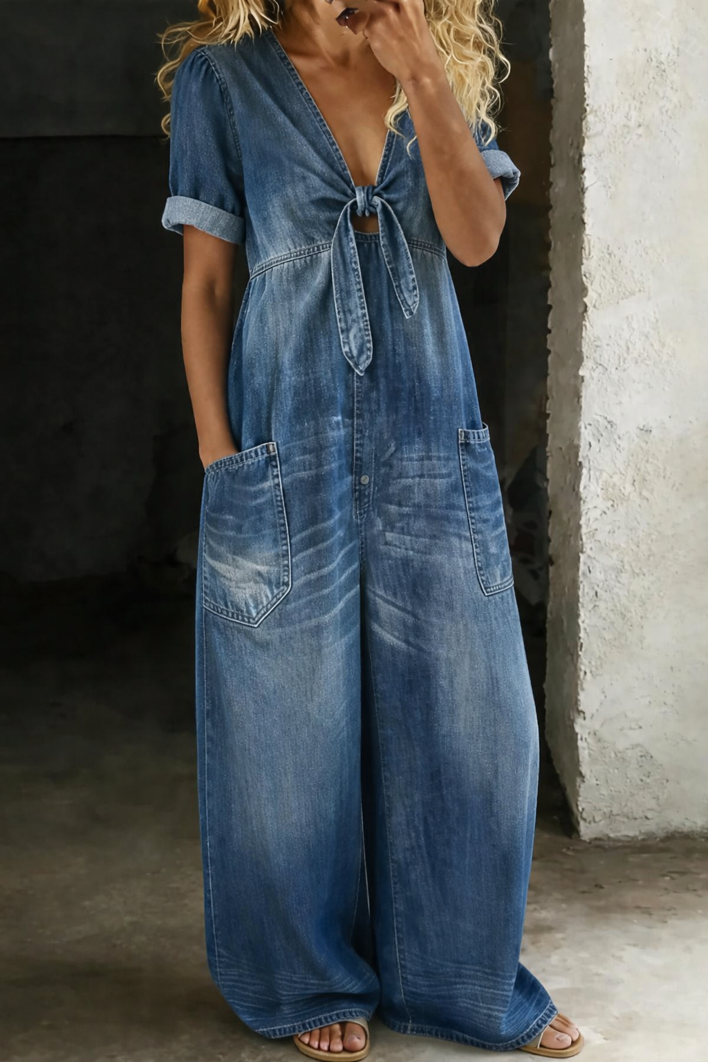 Maya - V-Neck Jumpsuit