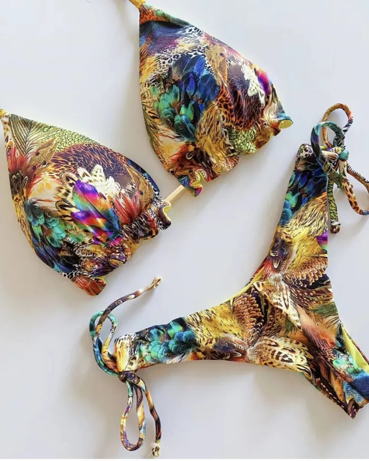 Exotica Padded Halter Bikini Set
