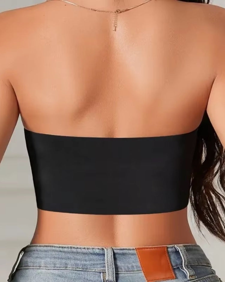 Front-Clasp Strapless Lift Bra