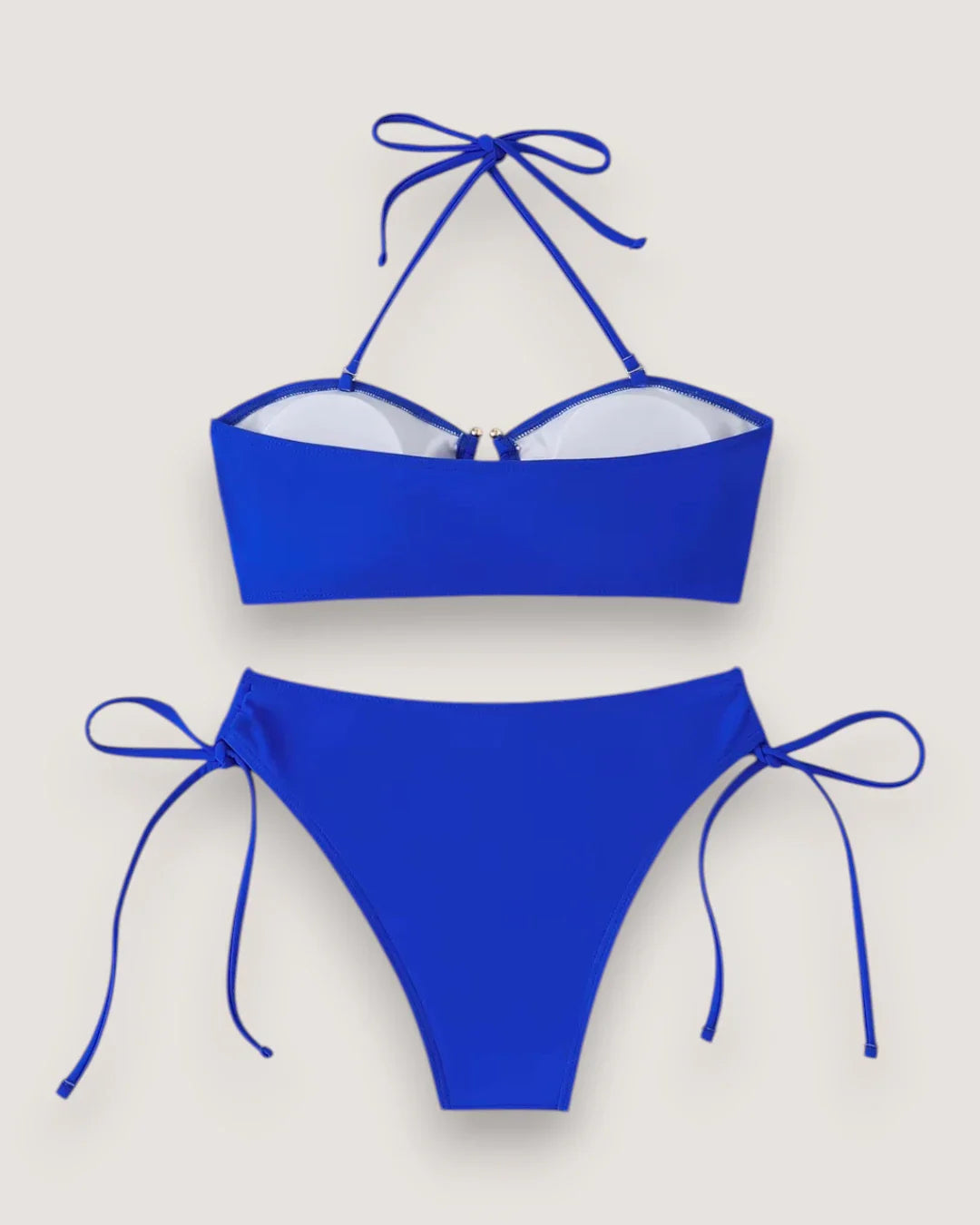 High-Waist Bandeau Bikini Set