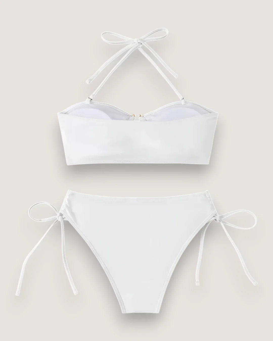 High-Waist Bandeau Bikini Set