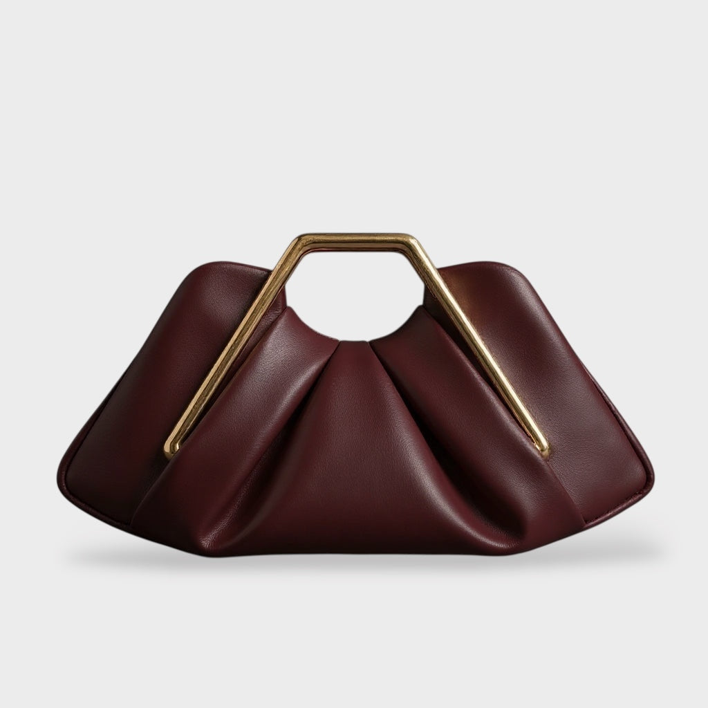 Martha - Origami Leather Clutch