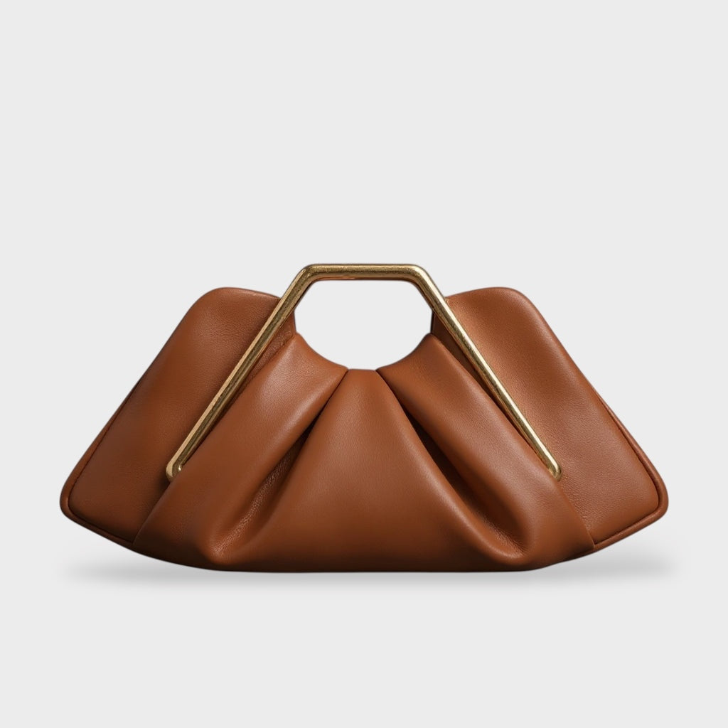 Martha - Origami Leather Clutch
