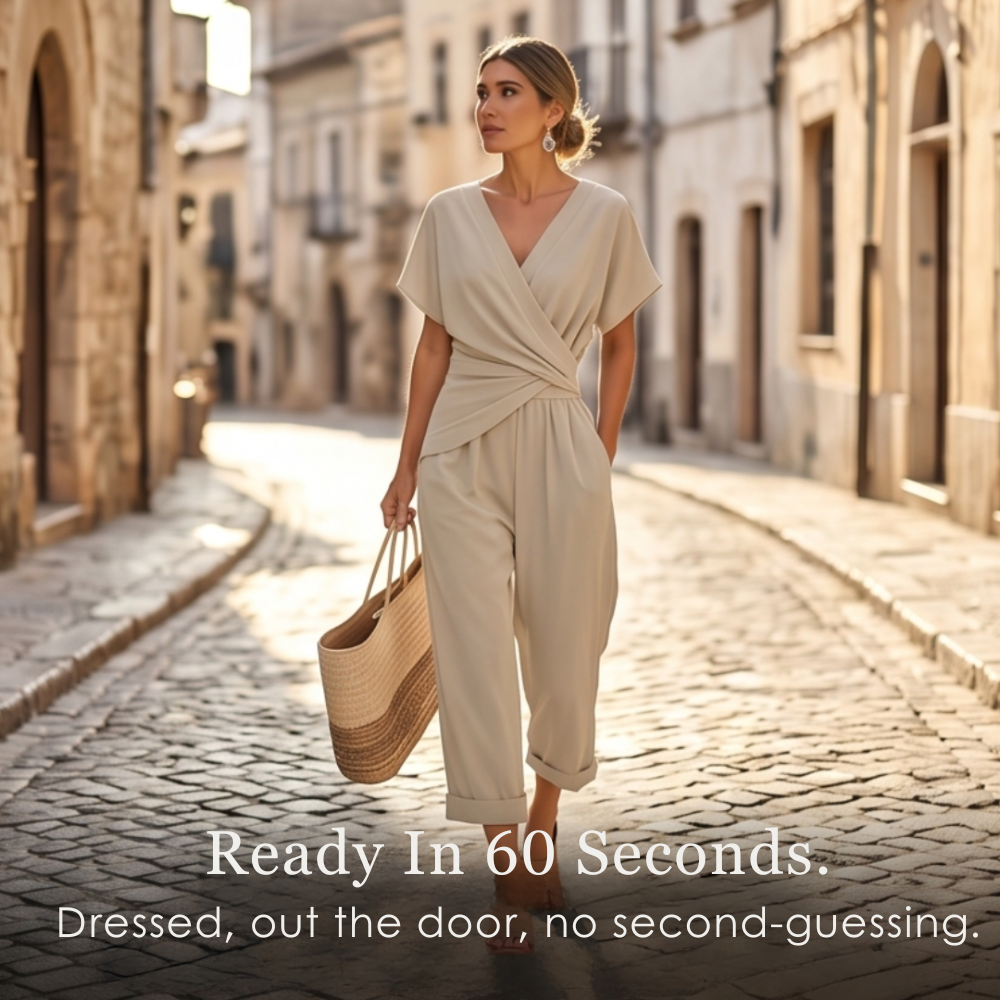 Florenza - Wrap-Front Two-Piece Set