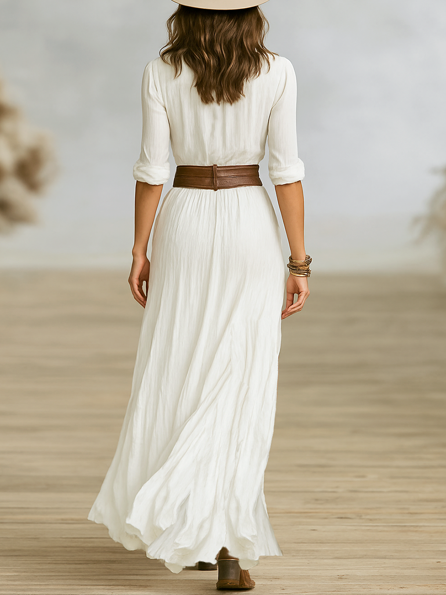 Freya - Button-Down Maxi Dress