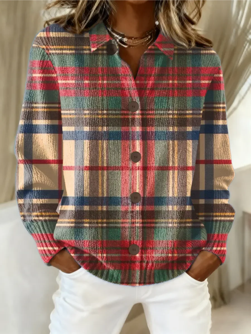 Gloria - Multicolor Plaid Cardigan