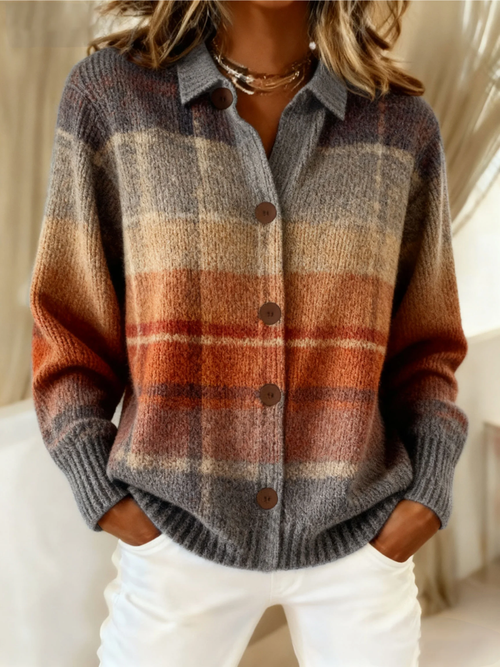 Autumn Plaid Cardigan