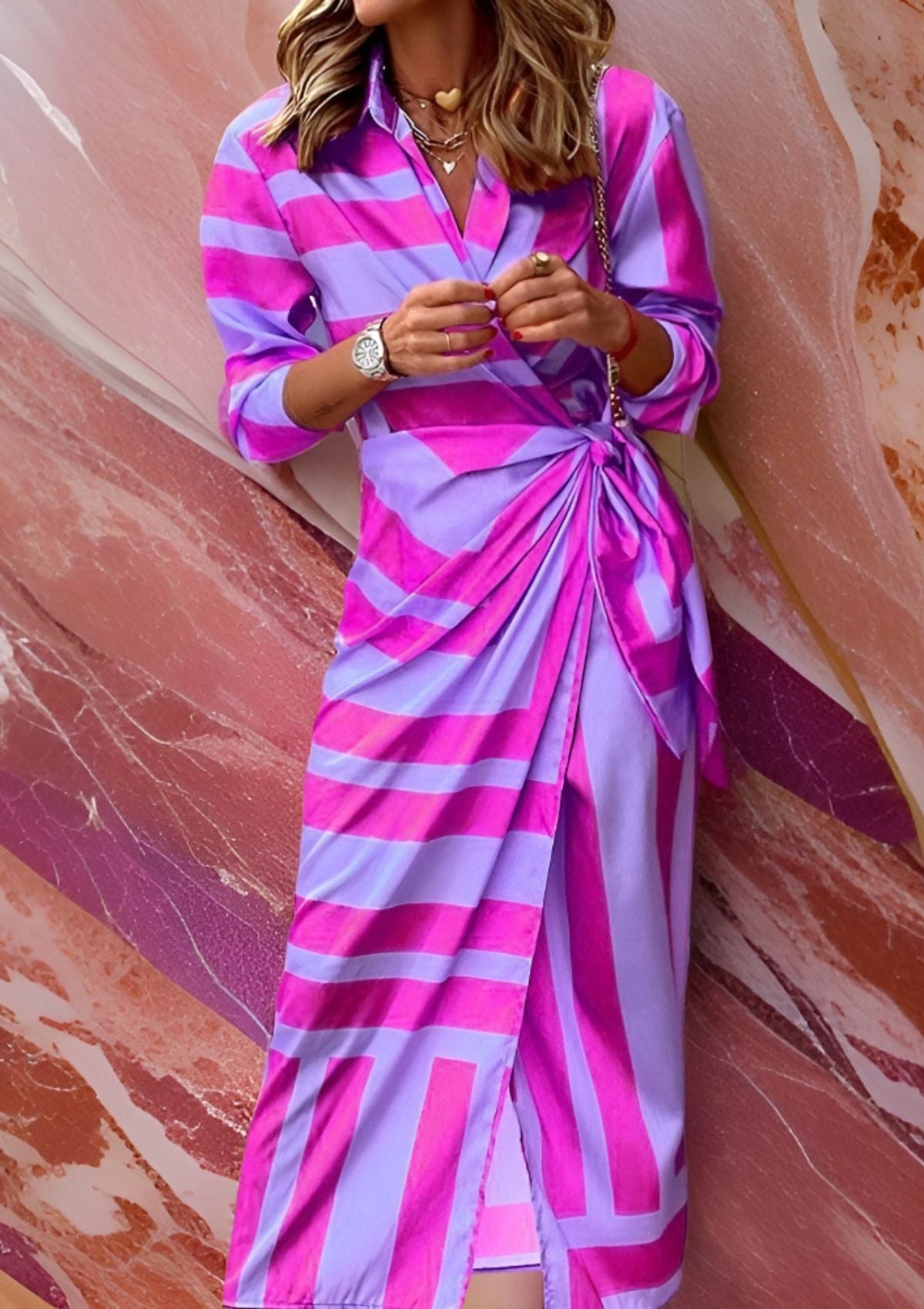 Olivia - Waist-Cinching Shirt Dress
