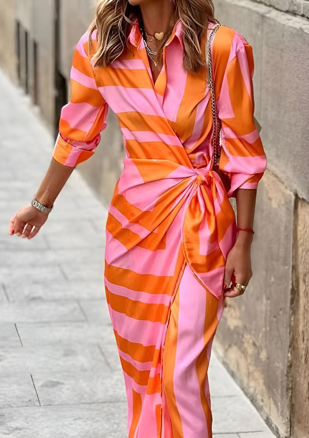 Olivia - Waist-Cinching Shirt Dress