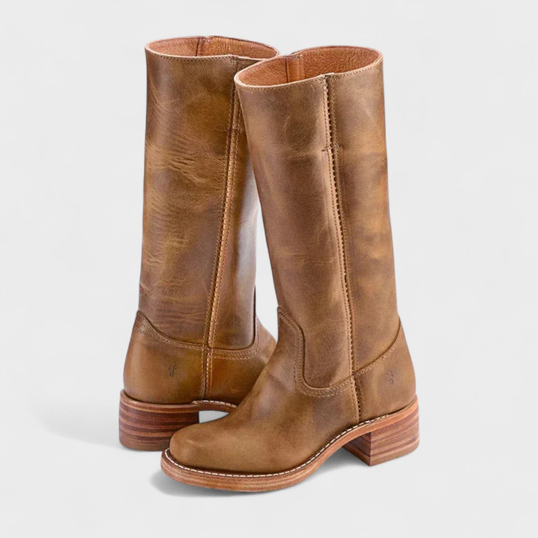 Greer - Tall Leather Boots