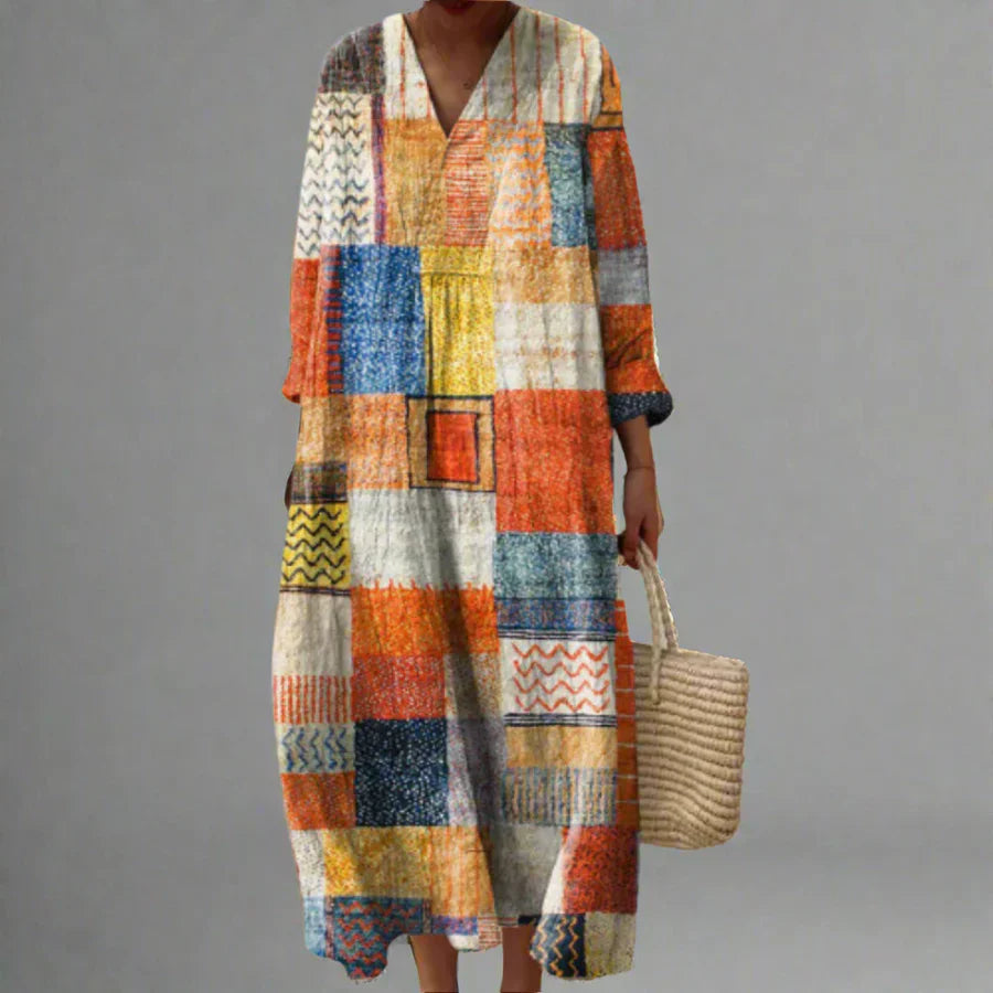 Vivienne - Geometric Print Dress