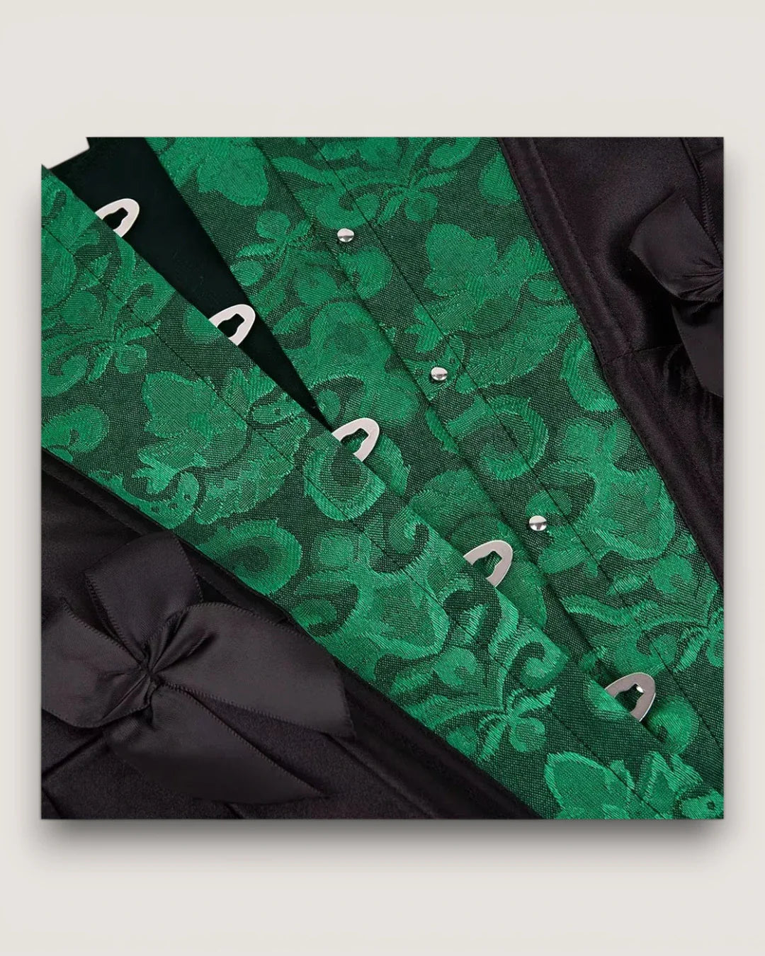 Satin Jacquard Corset Top