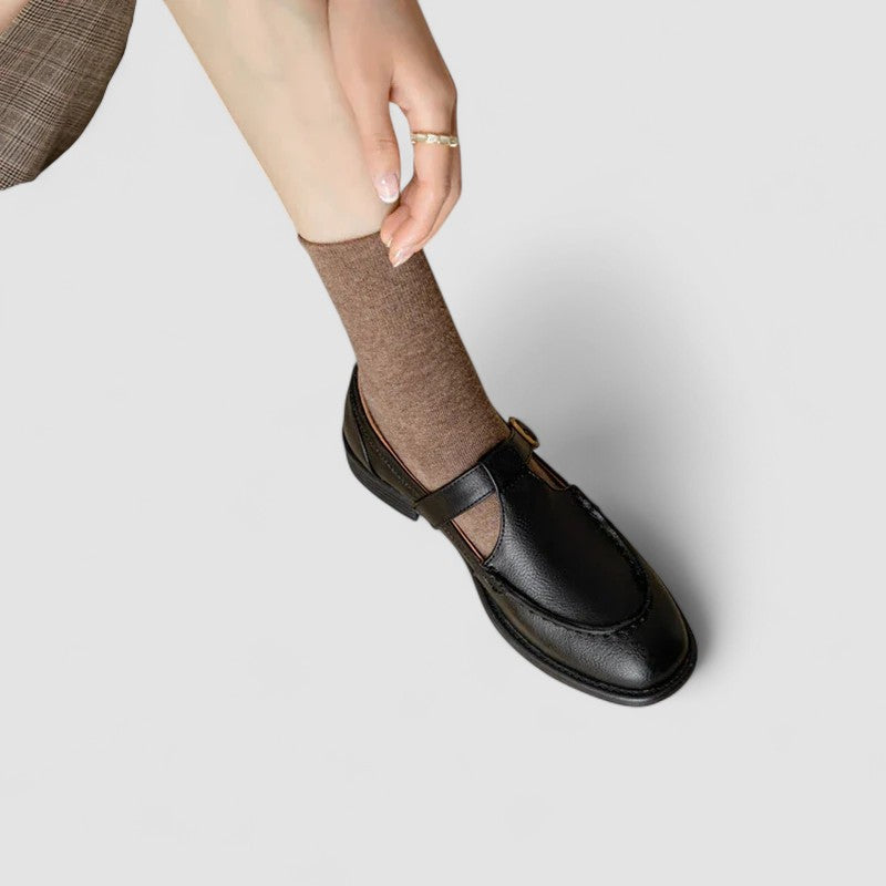 Carla - Orthopedic Square-Toe Mary Jane Shoes