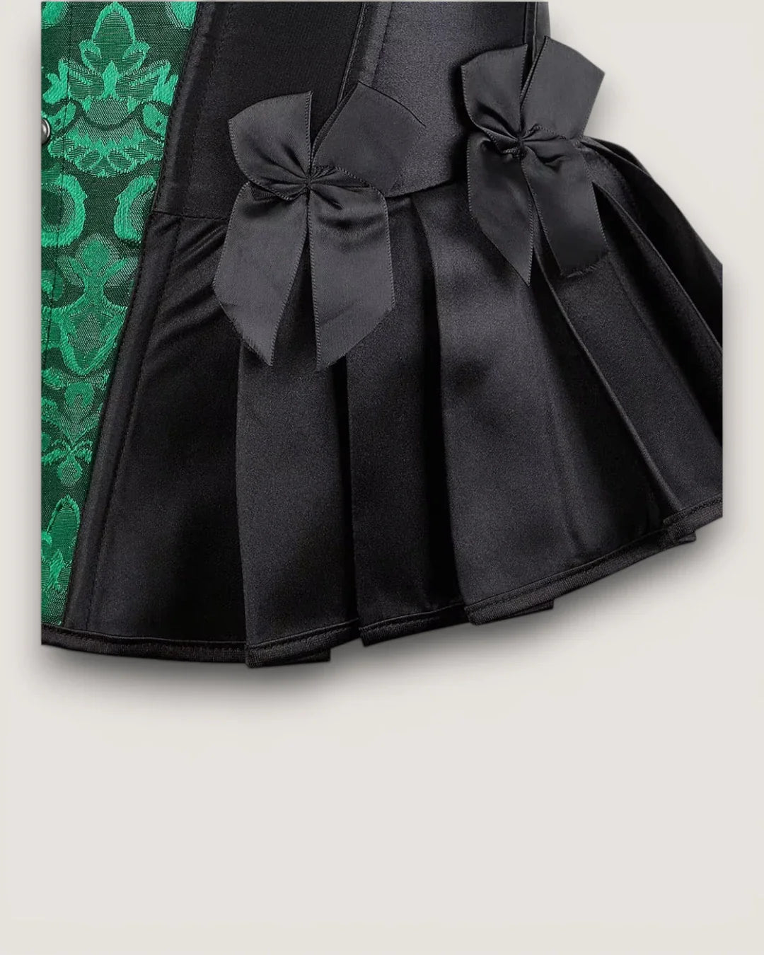 Satin Jacquard Corset Top