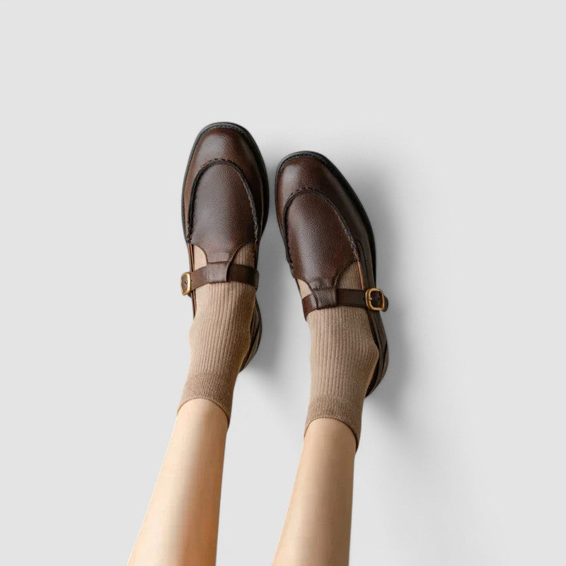 Carla - Orthopedic Square-Toe Mary Jane Shoes