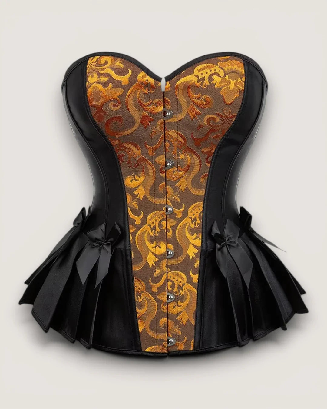 Satin Jacquard Corset Top