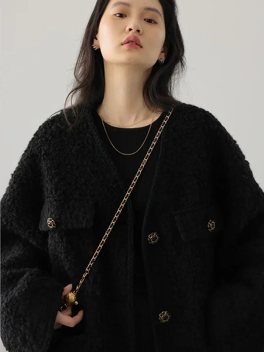Grace - Textured Elegance Coat