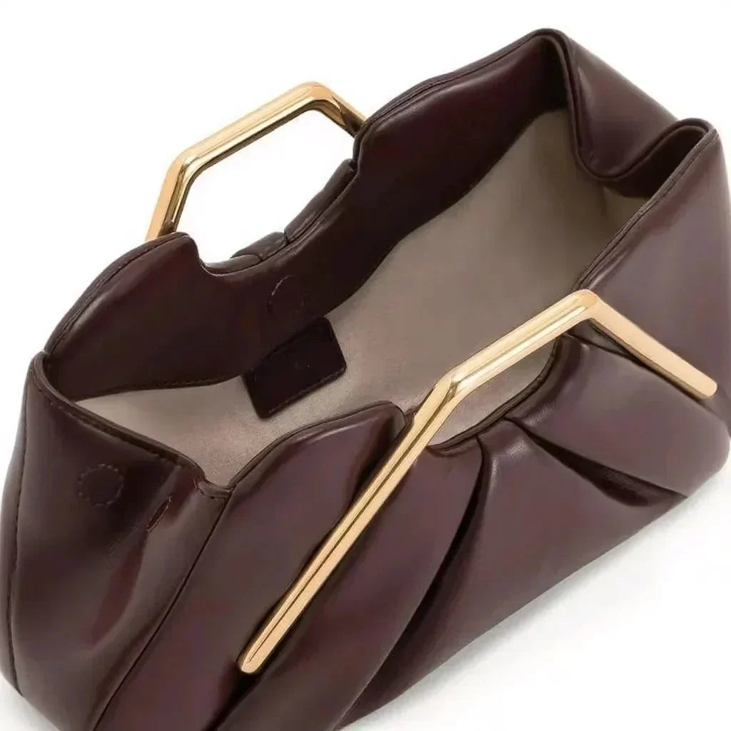 Martha - Origami Leather Clutch