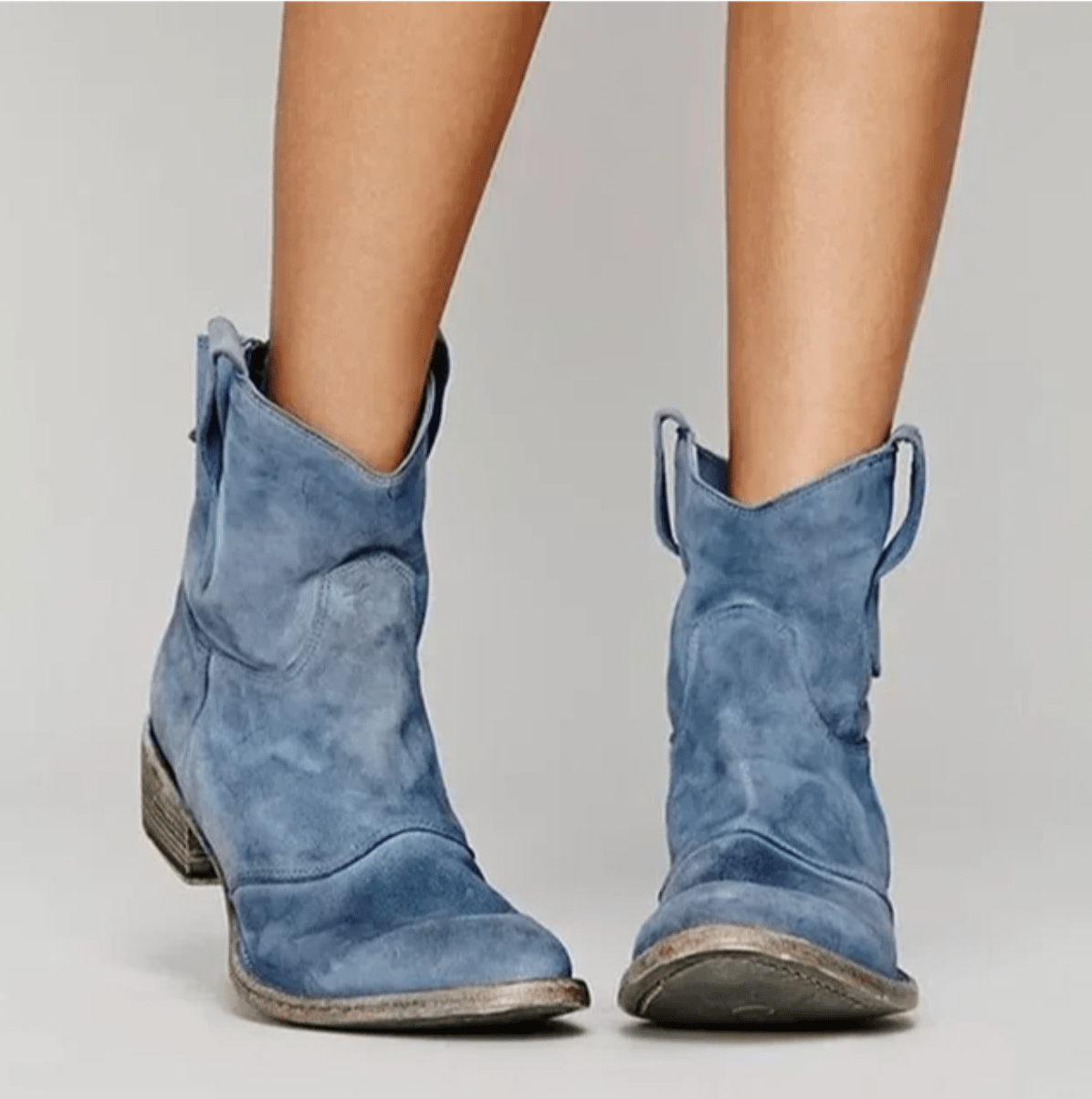 Nova - Suede Orthopedic Western Boots