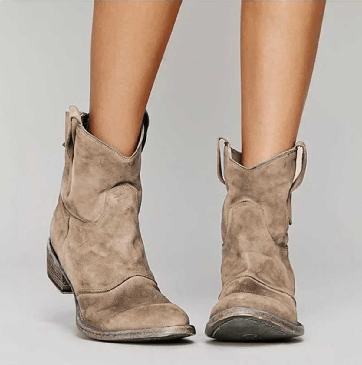 Nova - Suede Orthopedic Western Boots