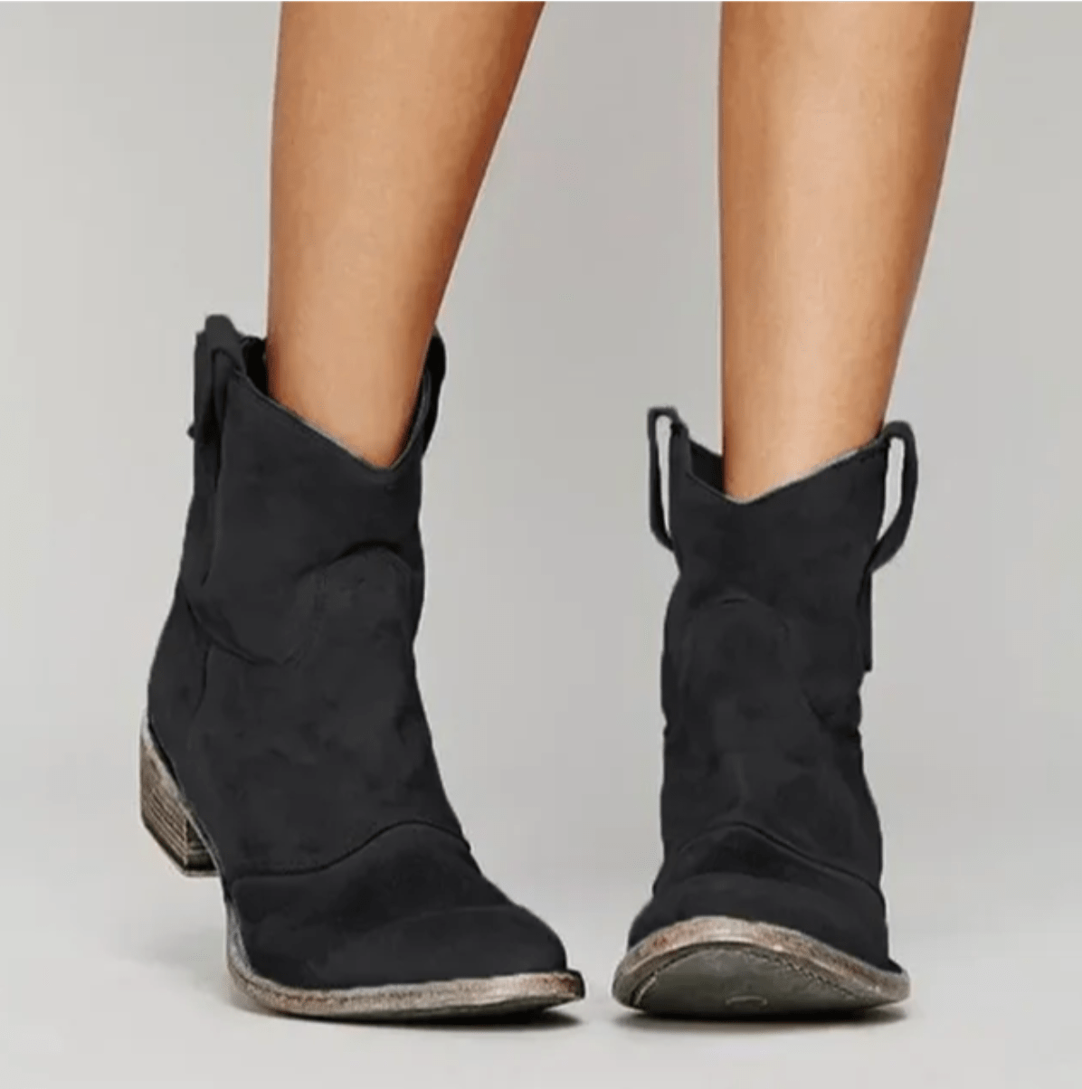 Nova - Suede Orthopedic Western Boots
