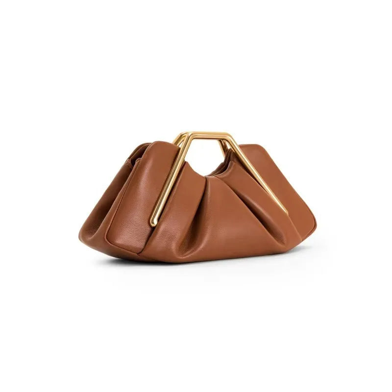 Martha - Origami Leather Clutch