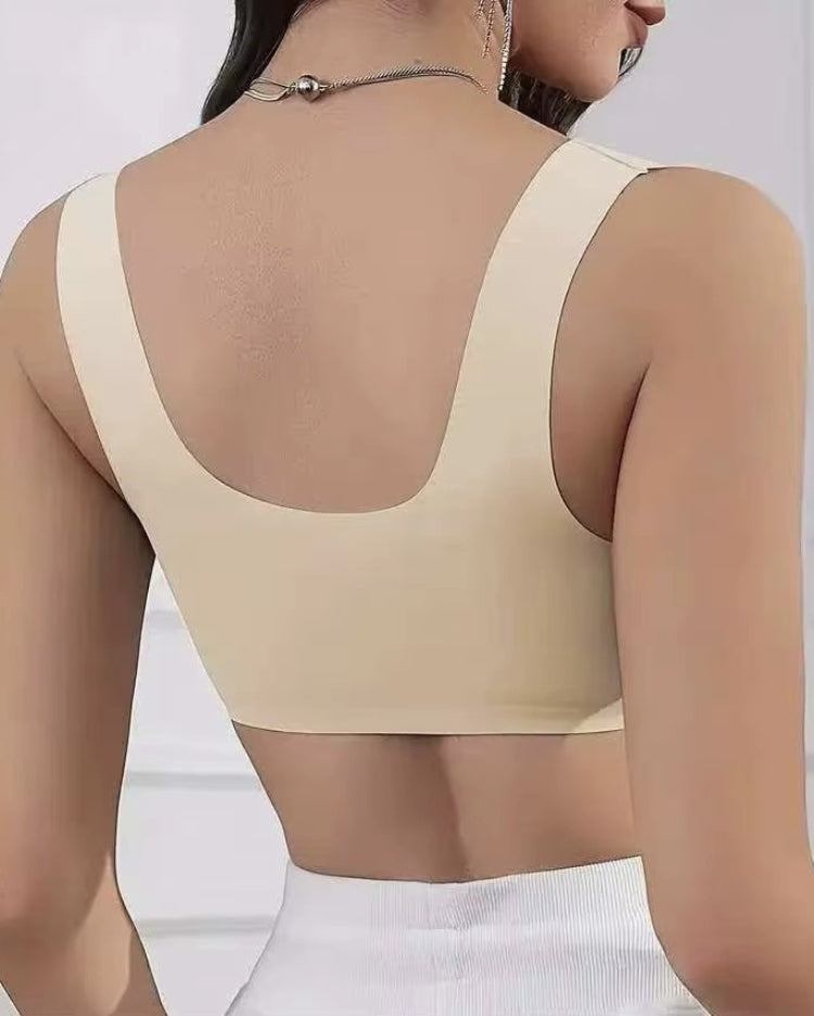 Seamless Front-Closure Minimizer Bra