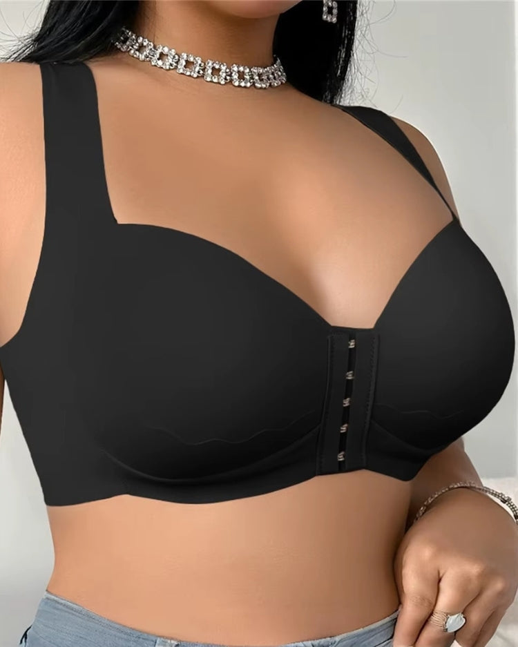 Seamless Front-Closure Minimizer Bra