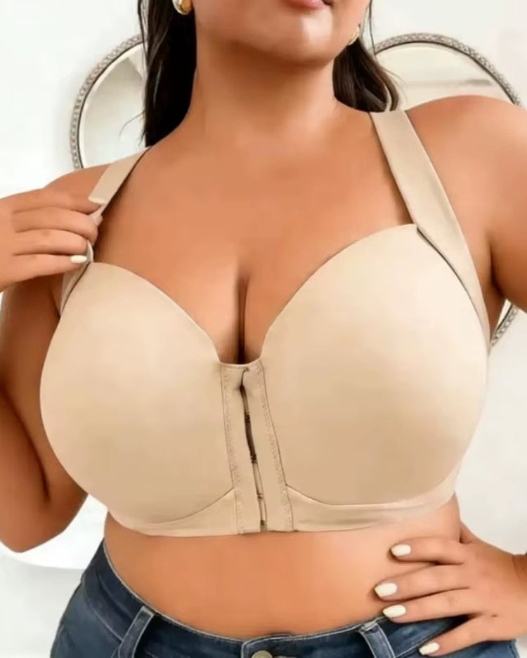 Seamless Front-Closure Minimizer Bra