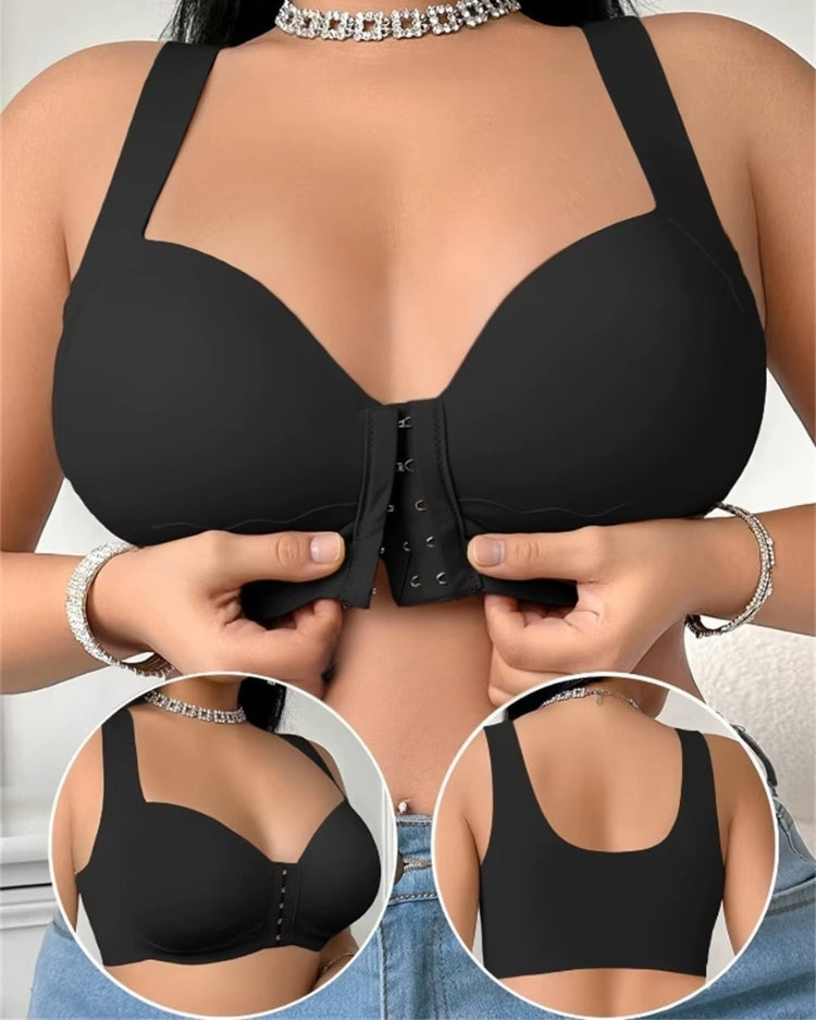 Seamless Front-Closure Minimizer Bra
