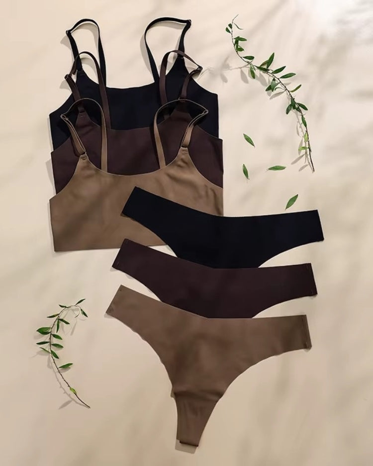 Seamless Minimalist Bralette Set