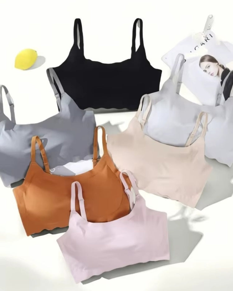 Seamless Wavy-Edge Comfort Bralette