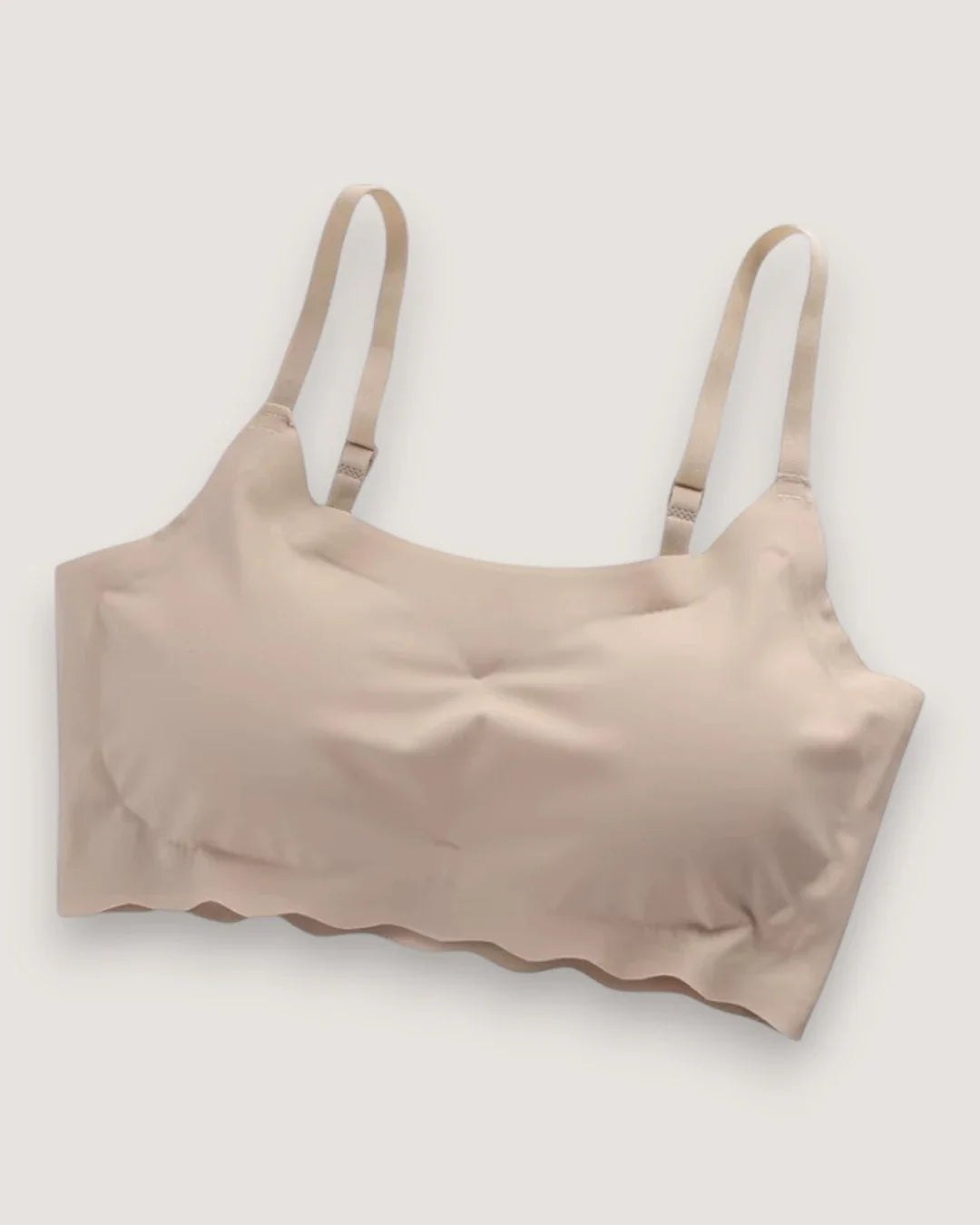 Seamless Wavy-Edge Comfort Bralette - Voldara