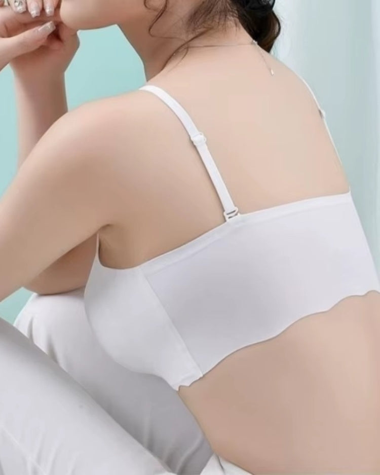 Seamless Wavy-Edge Comfort Bralette