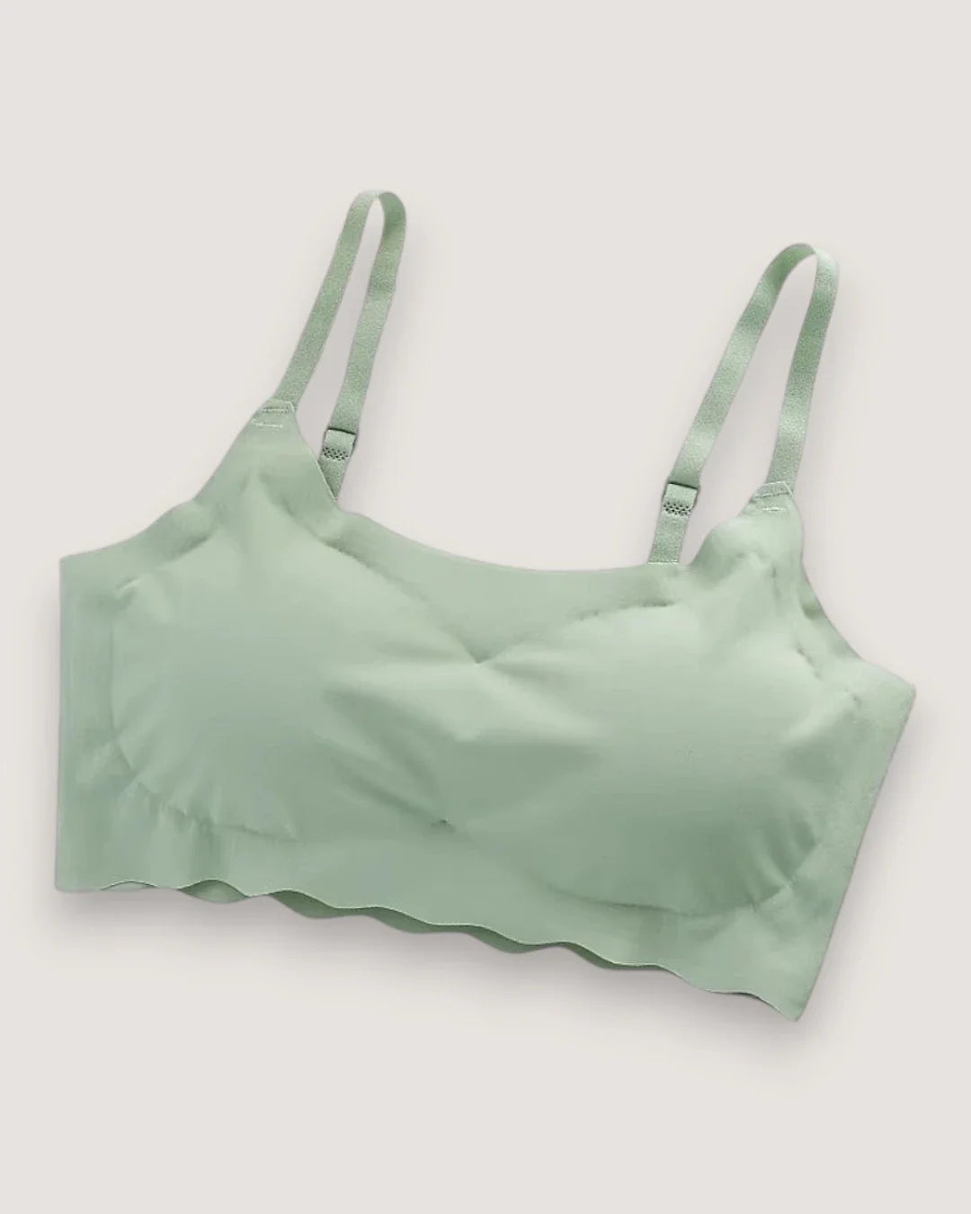 Seamless Wavy-Edge Comfort Bralette - Voldara