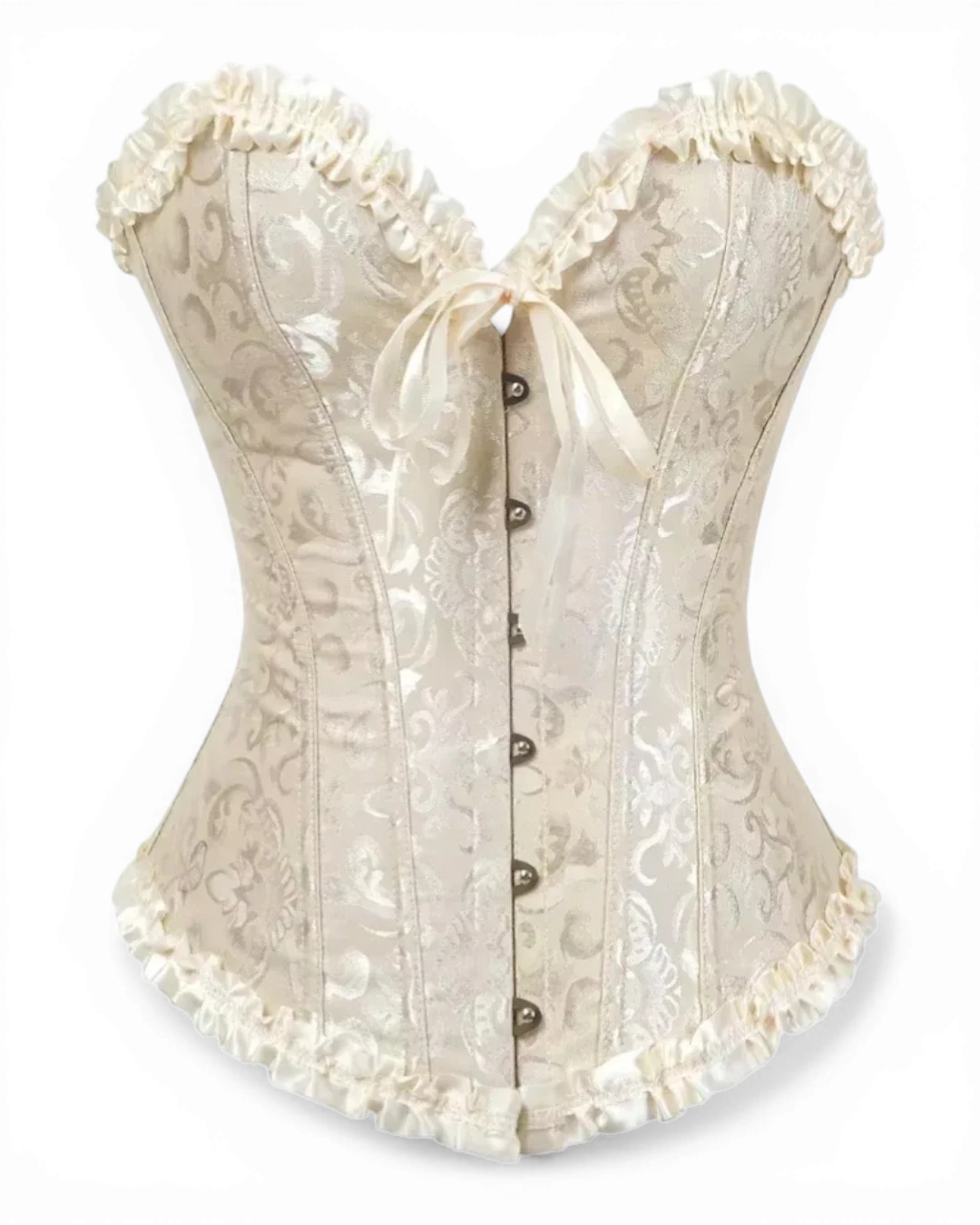Structured Damask Corset Top