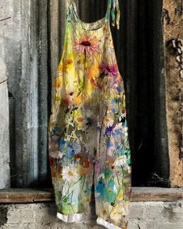 Ophelia - Vintage Floral Jumpsuit