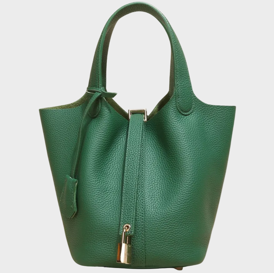 Kate - Pebbled Lock Bag