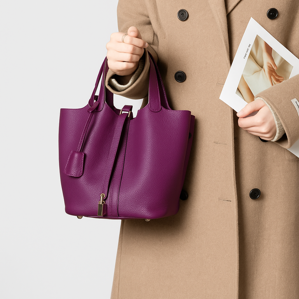 Kate - Pebbled Lock Bag