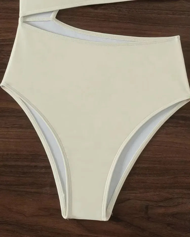 Asymmetric Cut-Out One-Piece