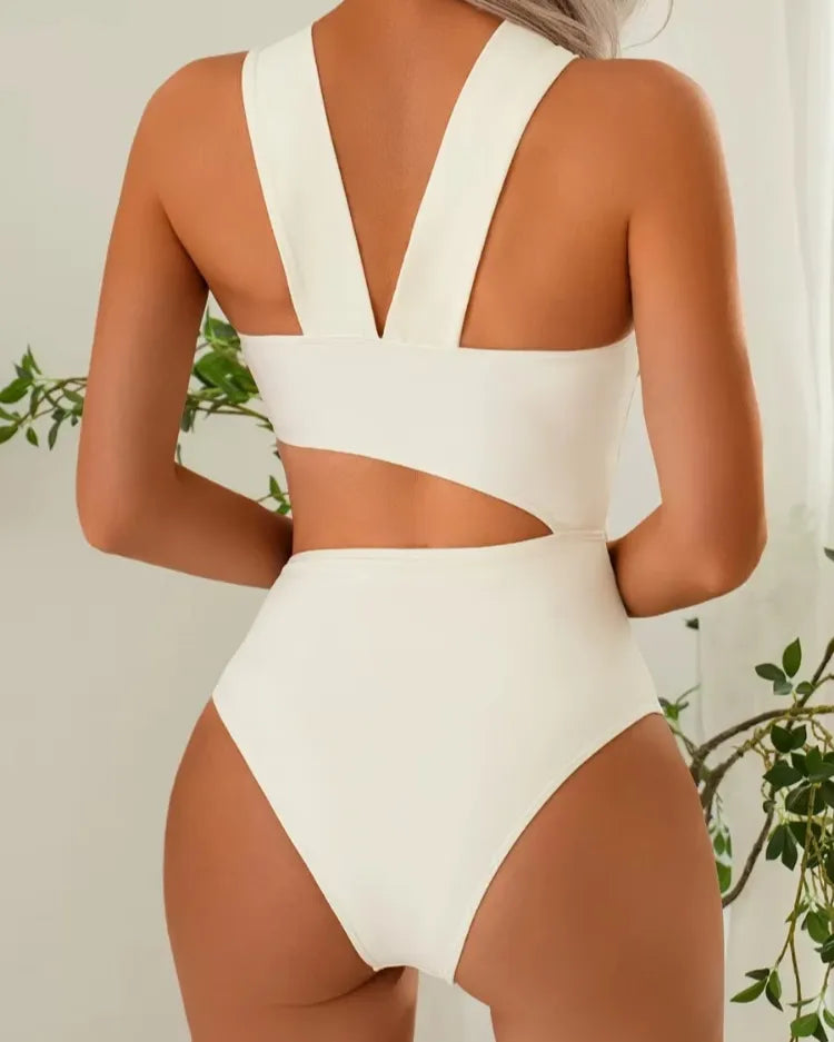 Asymmetric Cut-Out One-Piece
